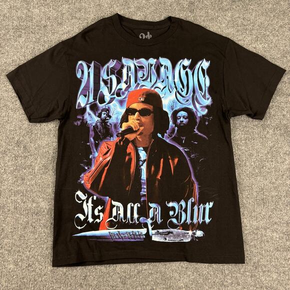 21 Savage Its All A Blur Tour Concert Shirt Size Large - Picture 1 of 6
